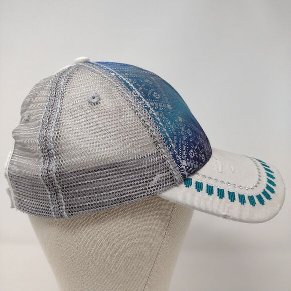 Catchfly Starpback Trucker Hat Multicolor OSFA Adjustable Mesh Back Distressed - Picture 4 of 8